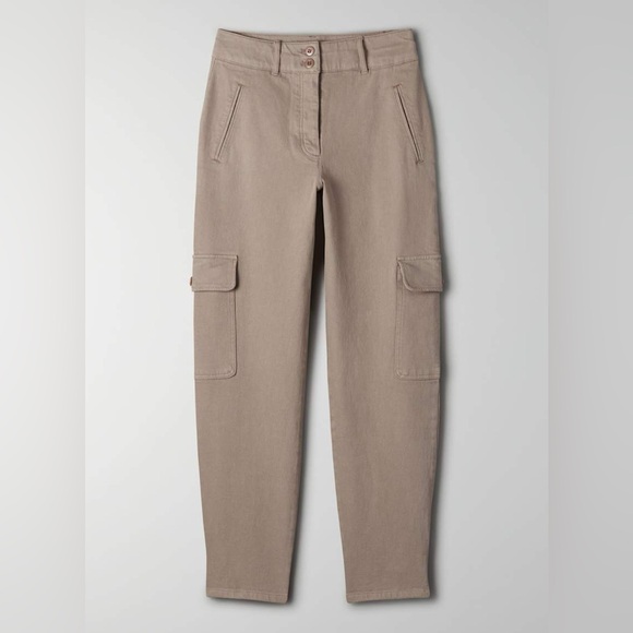 Wilfred Pants - Aritzia Wilfred Free Modern Cargo Pant - Nomad Taupe